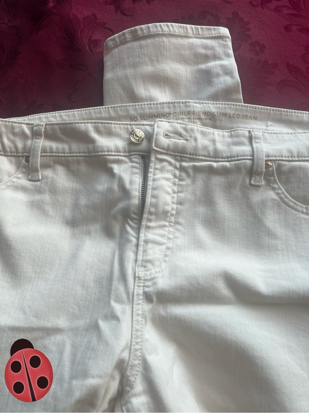 So Slimming Ivory Women’s Ankle Girlfriend Jeans - Chico’s 3/16 - Picture 3 of 7